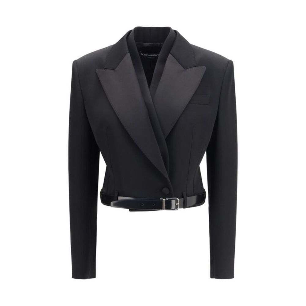 Dolce & Gabbana Black Wool Oves Aries Women's Jacket
